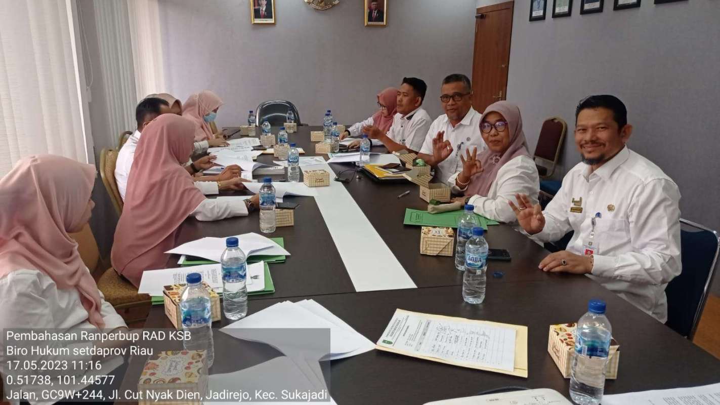 Pembahasan Rancangan Peraturan Bupati Tentang Rencana Aksi Daerah Perkebunan Kelapa Sawit Berkelanjutan Kab. Bengkalis Tahun 2023-2024