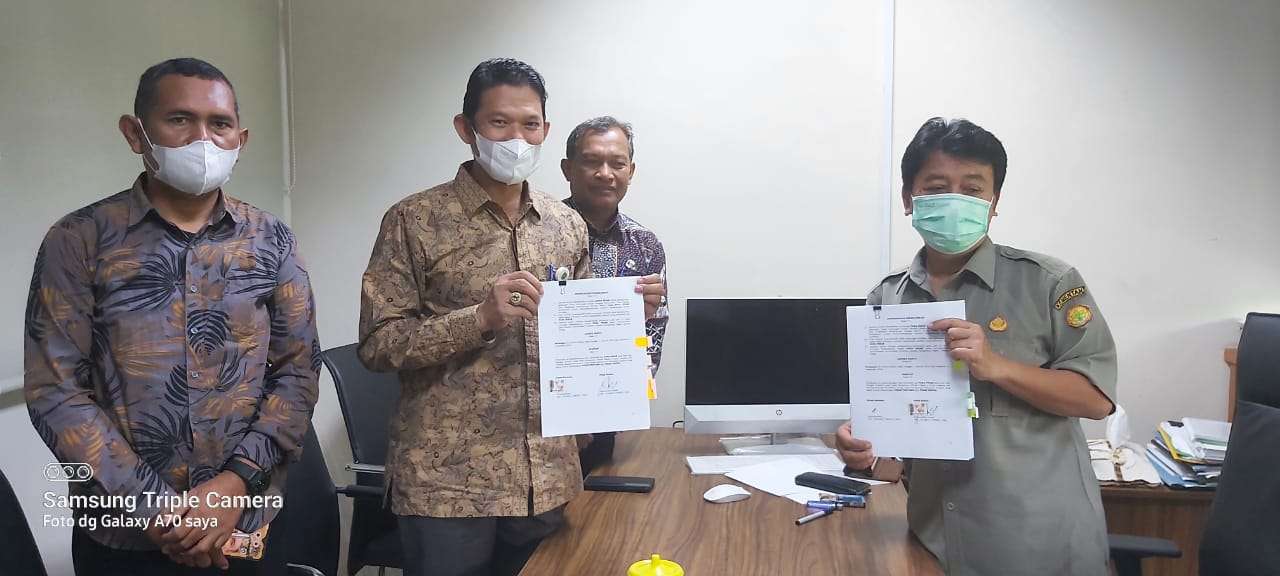 Penandatanganan perjanjian kerjasama antara Direktorat Jendral Perkebunan RI dengan Dinas Perkebunan Kabupaten Bengkalis