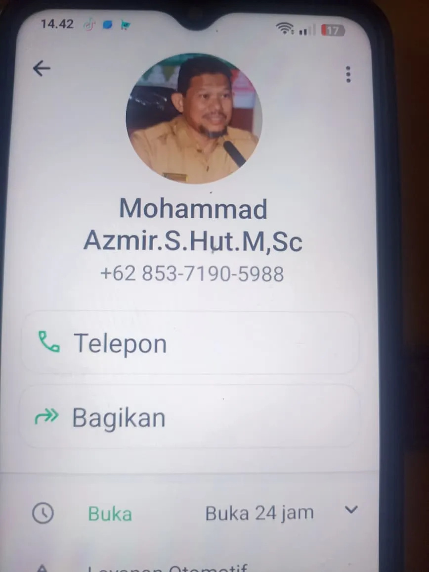 Waspada! Penipuan Menggunakan Nama Kadis Perkebunan Bengkalis